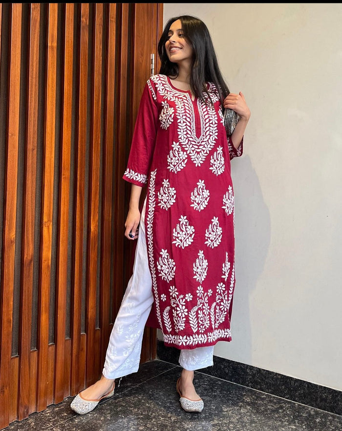 Chikenkari kurta