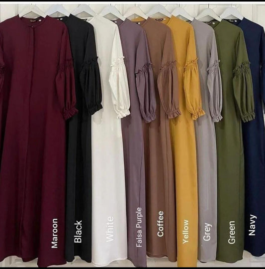 Zipper abaya