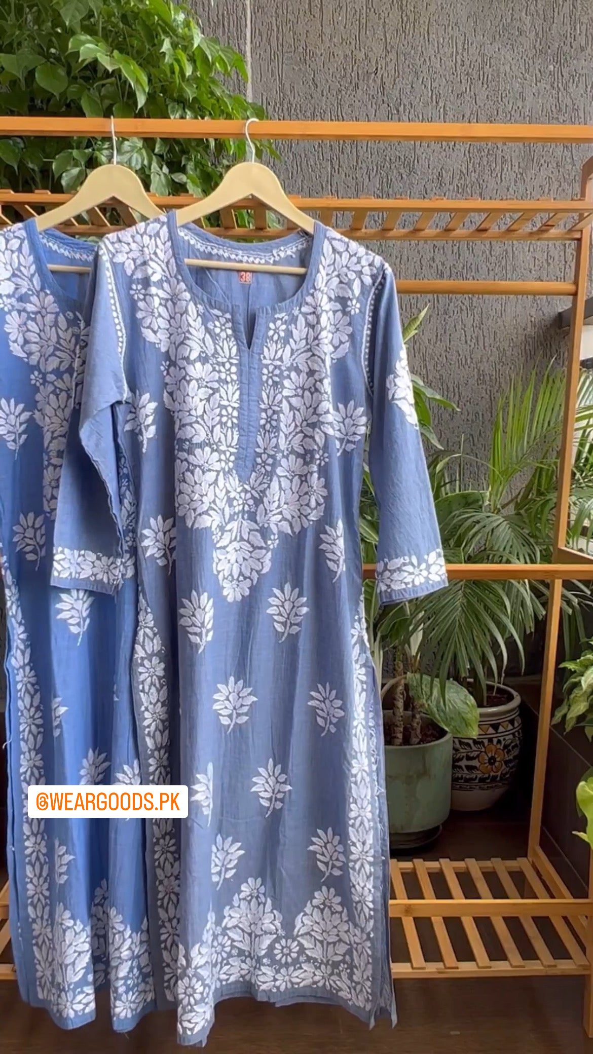 Denim kurta