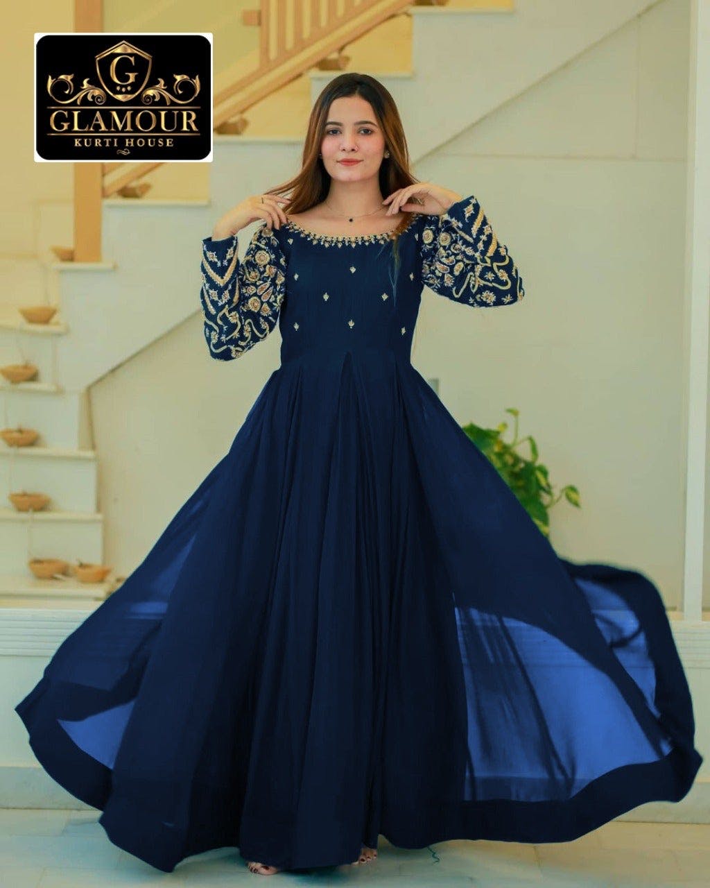 EMBROIDERY HEAVY FLAIR MAXI