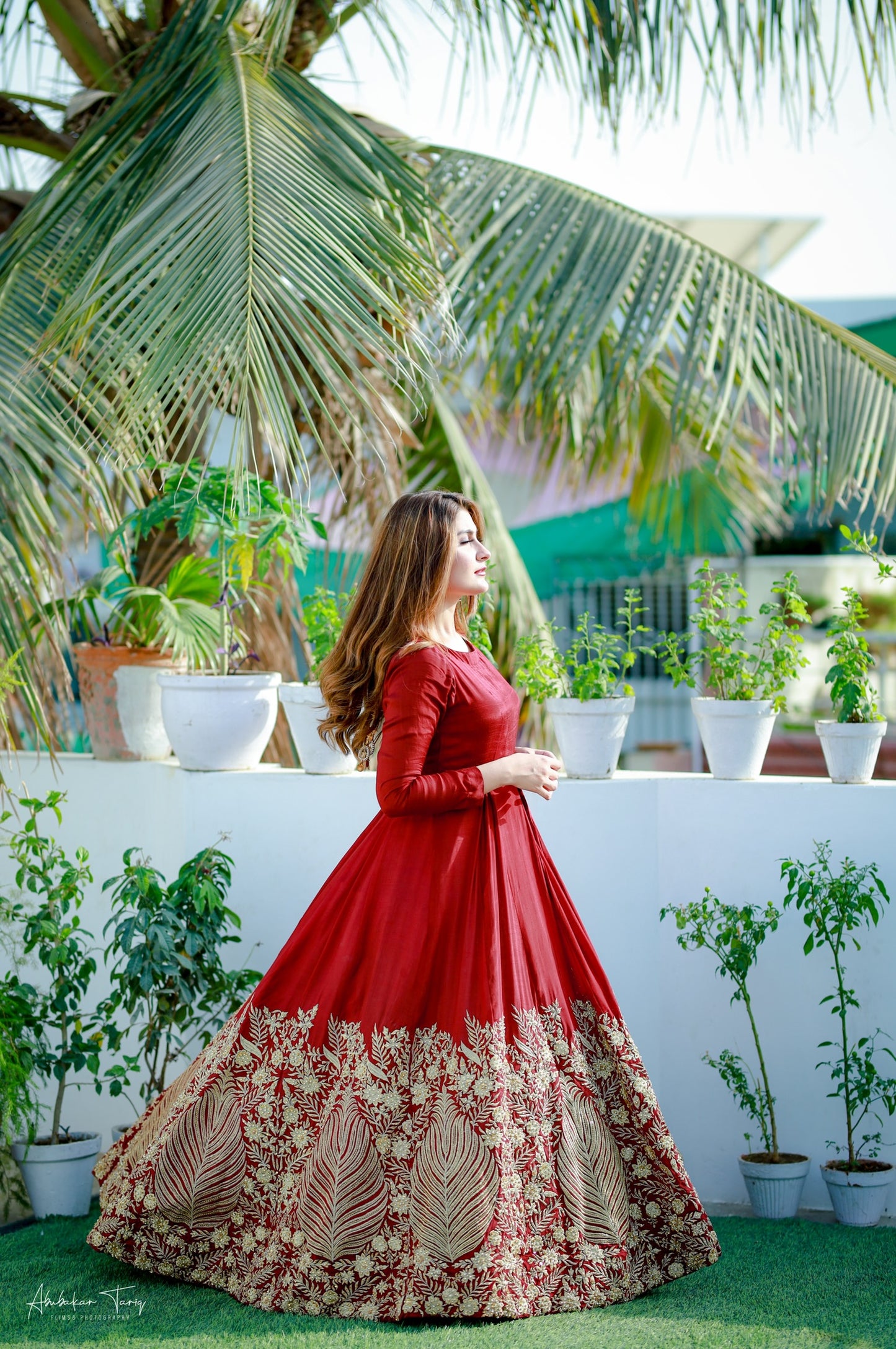 Border Embroidery Heavy Maxi