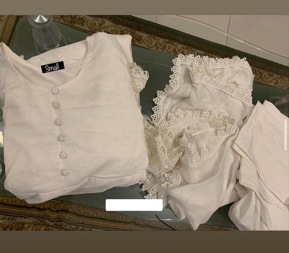 New Chiffon Heavy Flair Three peice