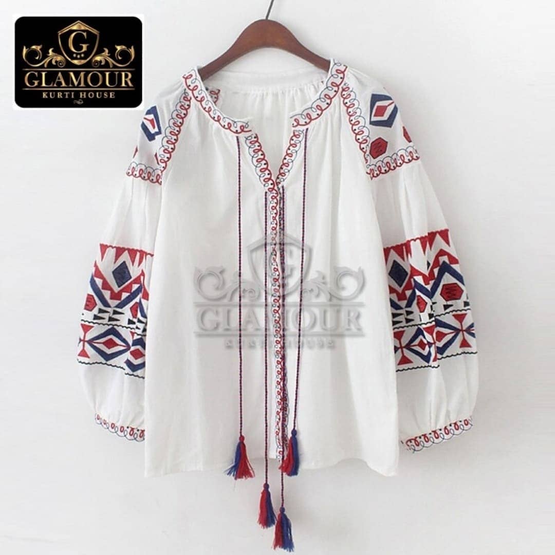 Embroidery Short Shirt