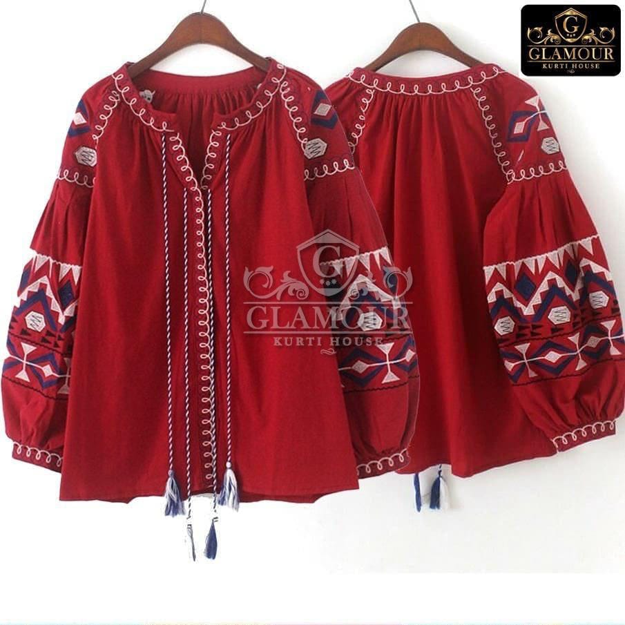 Embroidery Short Shirt