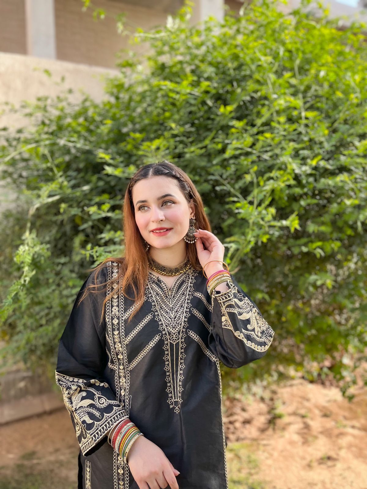 Women Embroidery Two piece