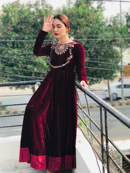 Velvet Anarkali
