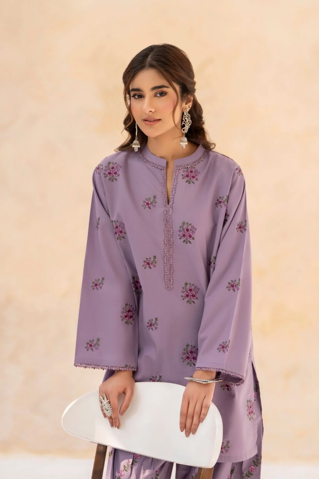Purple flower 2pcs