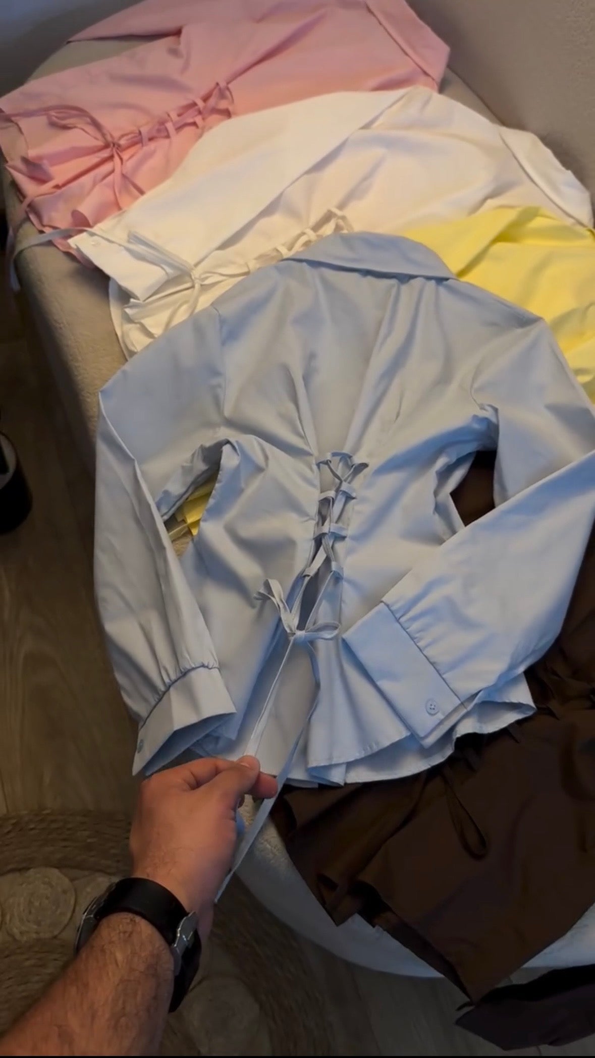 Short corset shirt