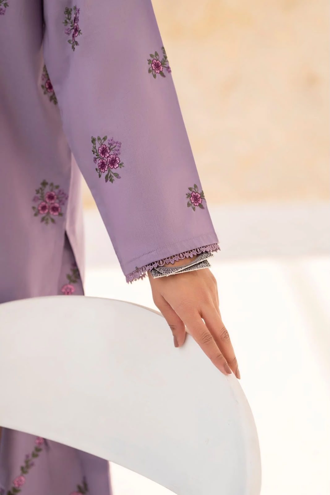 Purple flower 2pcs