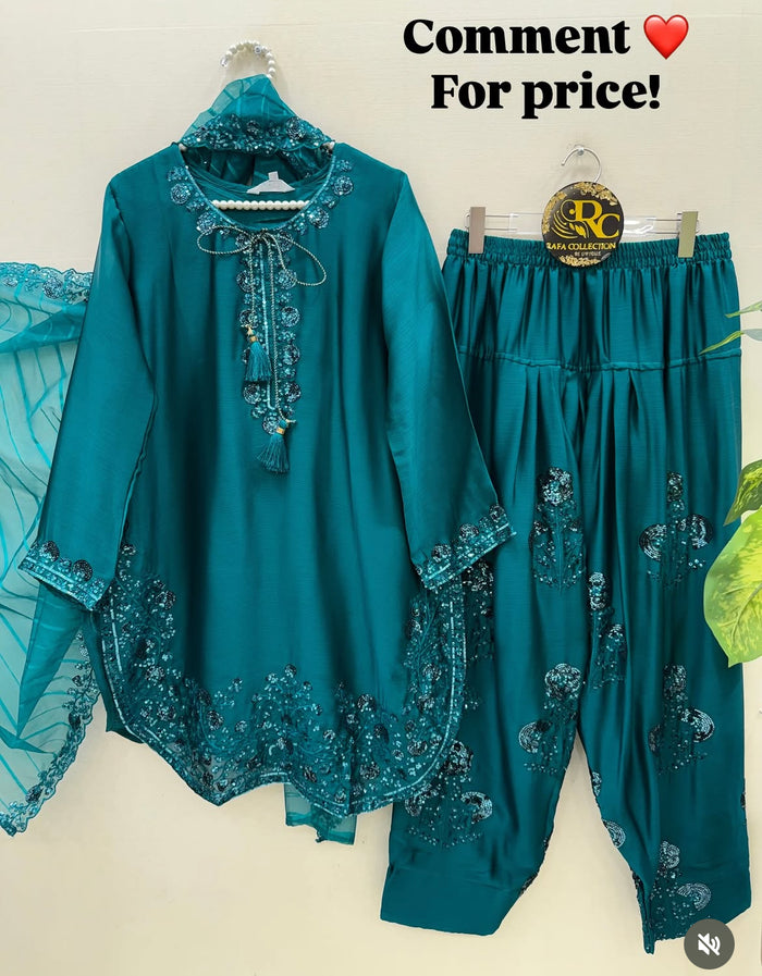 Mesab 3PC Stitched Dress