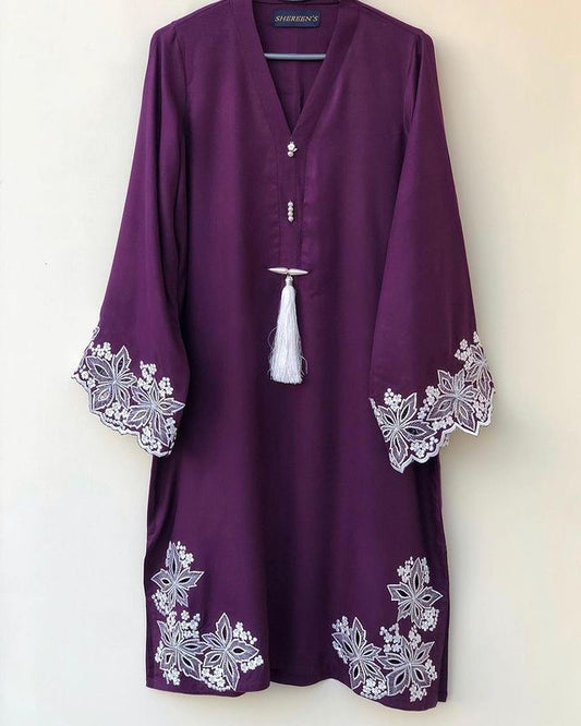 Cotton cutwork 2pcs