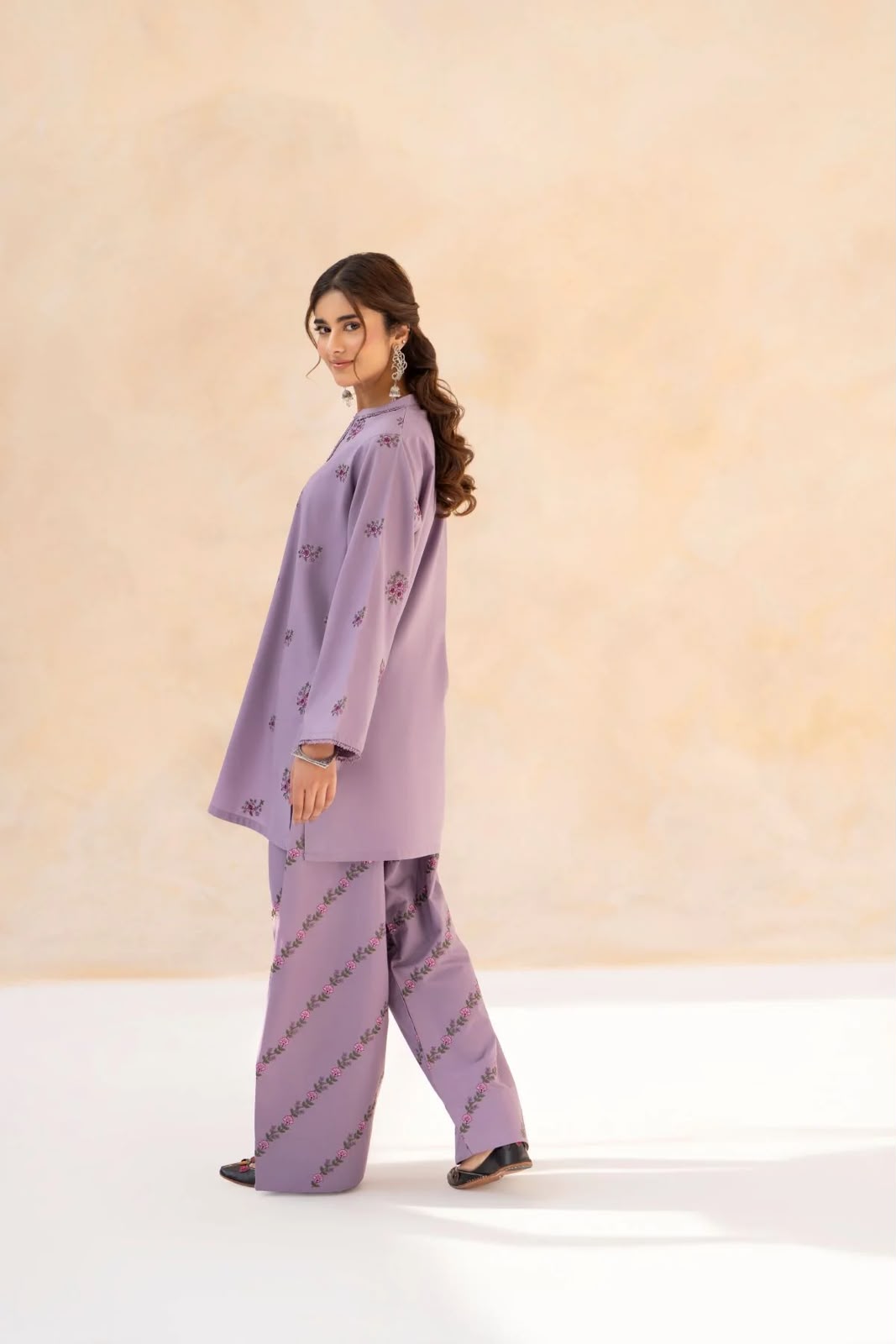 Purple flower 2pcs
