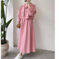 Strawberry Charm Embroidered Maxi Set