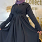 Georgette frock with coat
