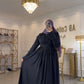 Georgette frock with coat