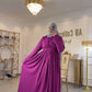 Georgette frock with coat