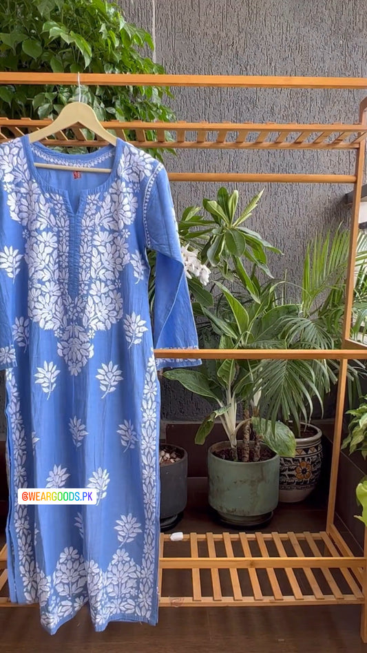 Denim kurta