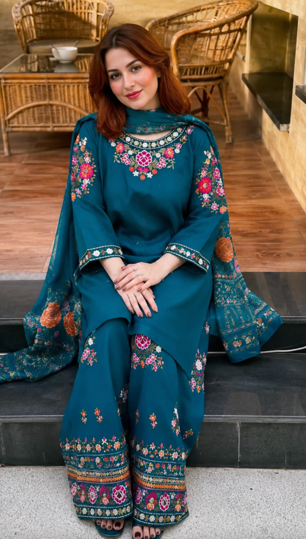 Maysuri 3PC Stitched Dress
