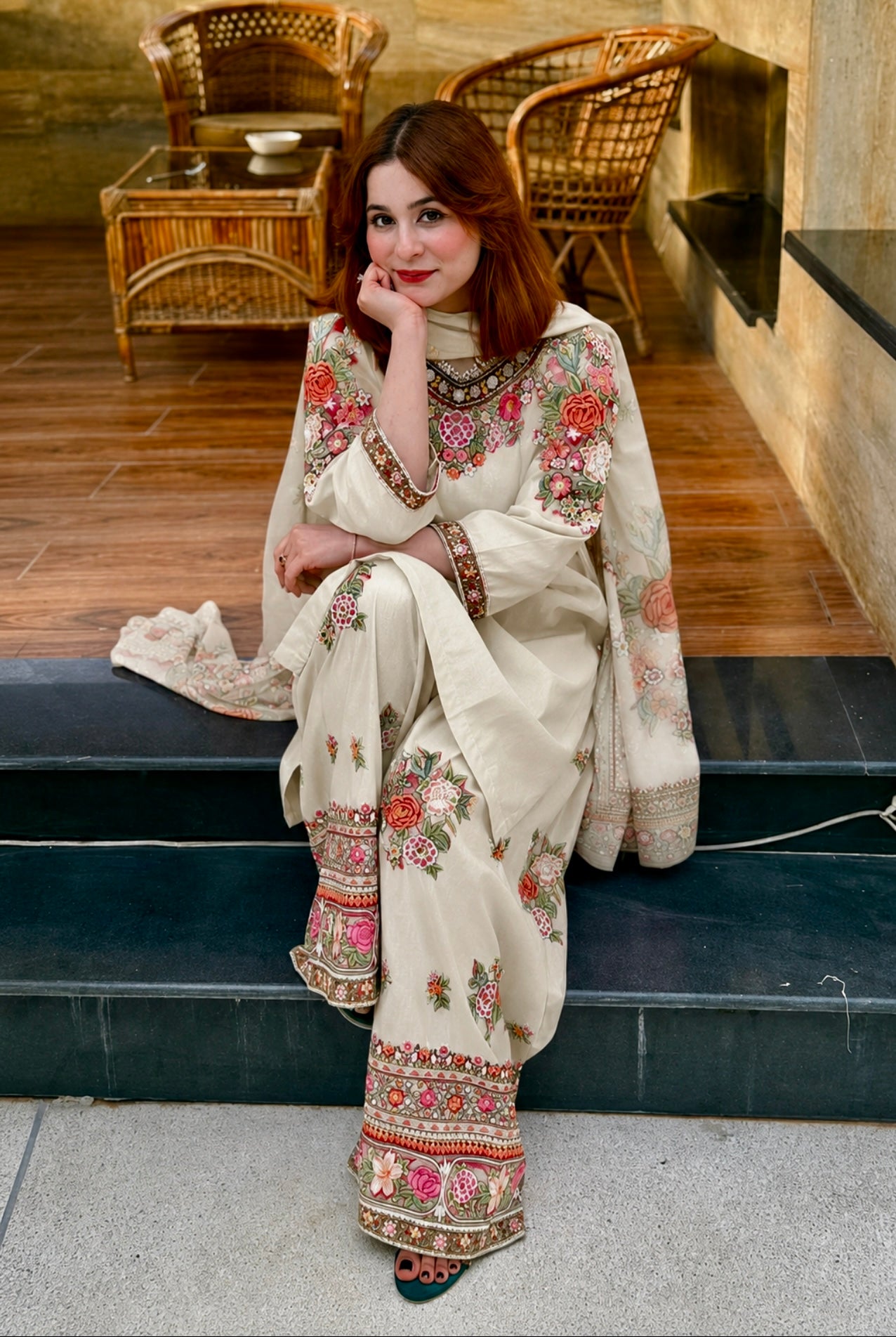 Maysuri 3PC Stitched Dress