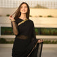 CHIFFON LACE STITCHED SAREE