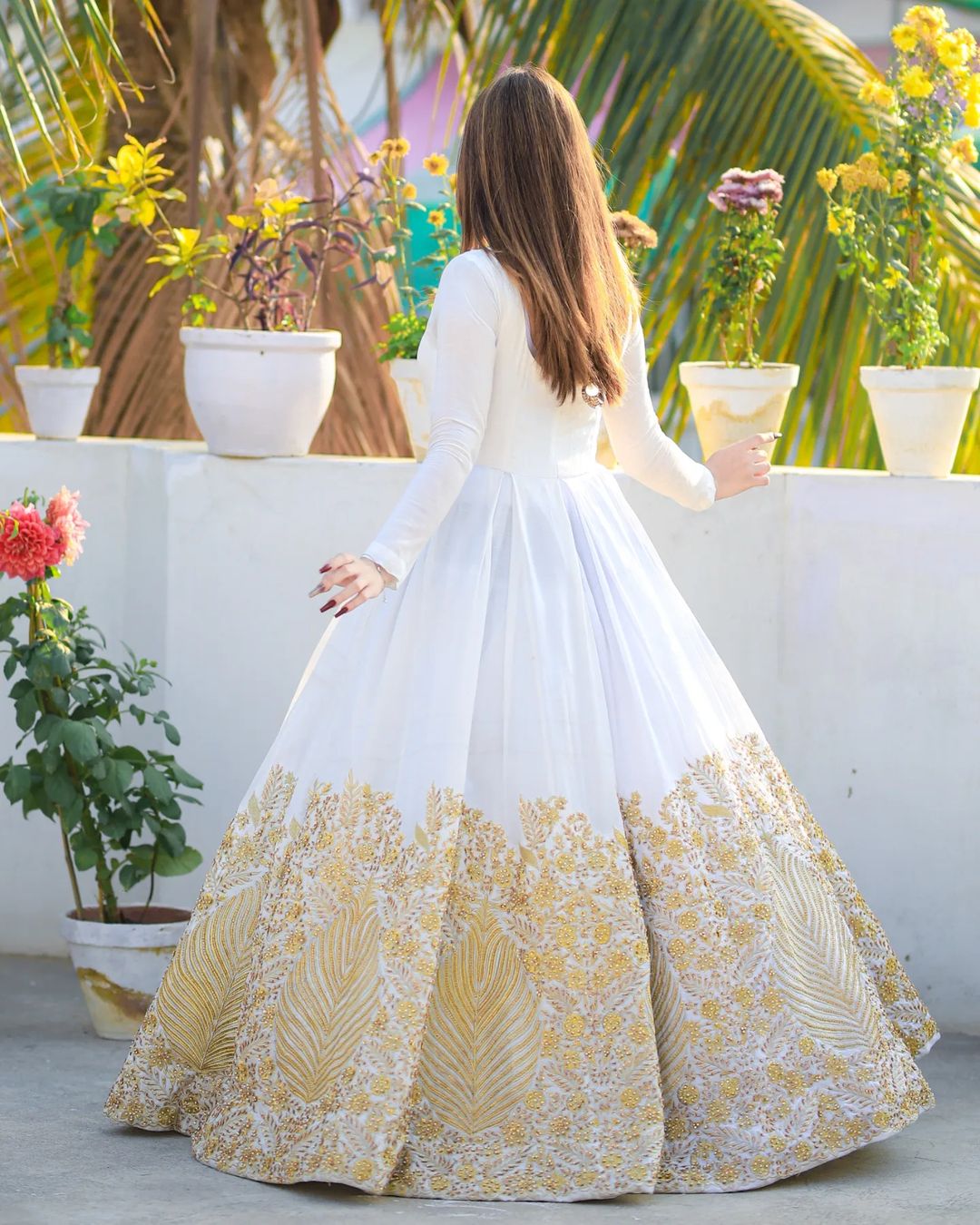 Border Embroidery Heavy Maxi