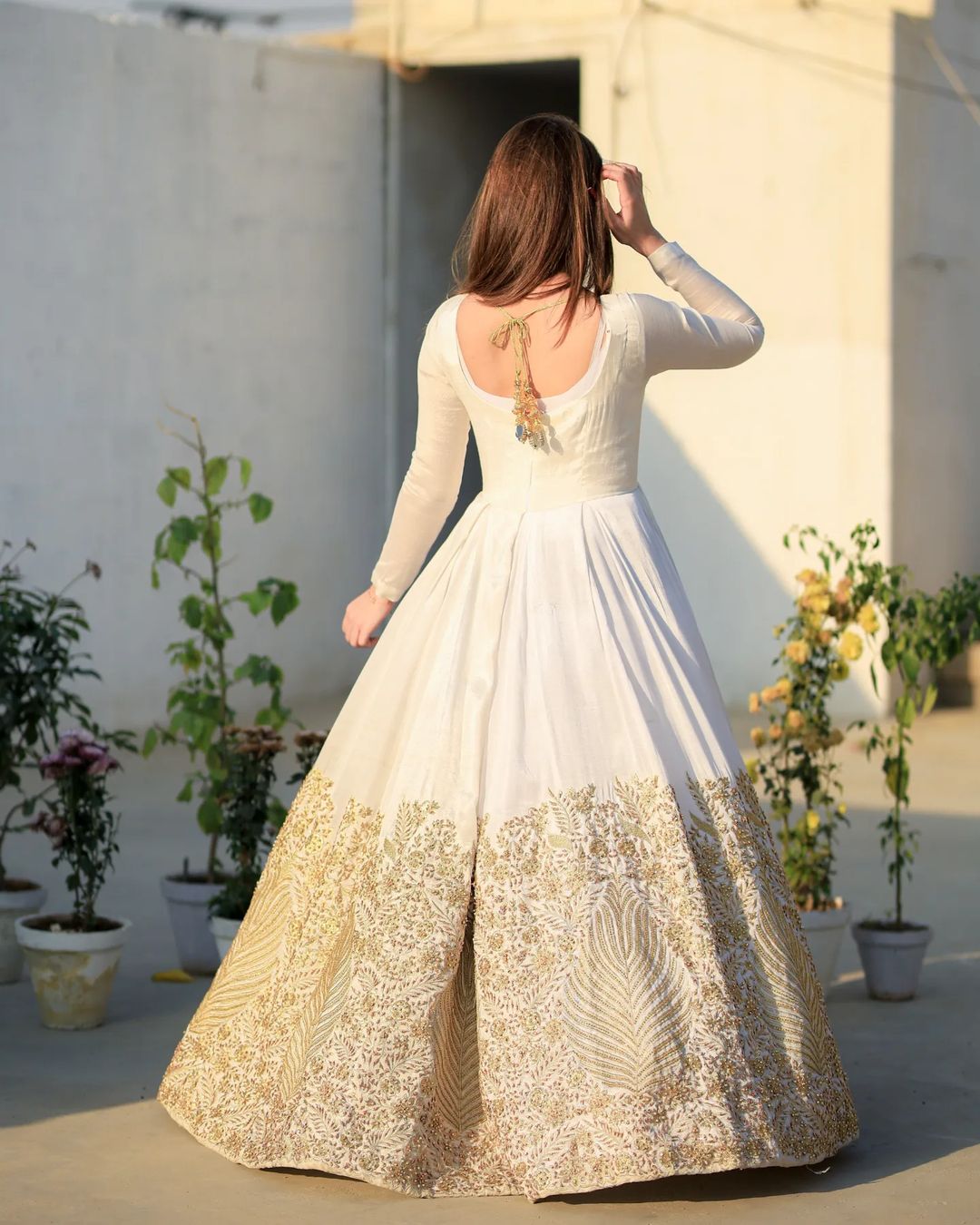 Border Embroidery Heavy Maxi