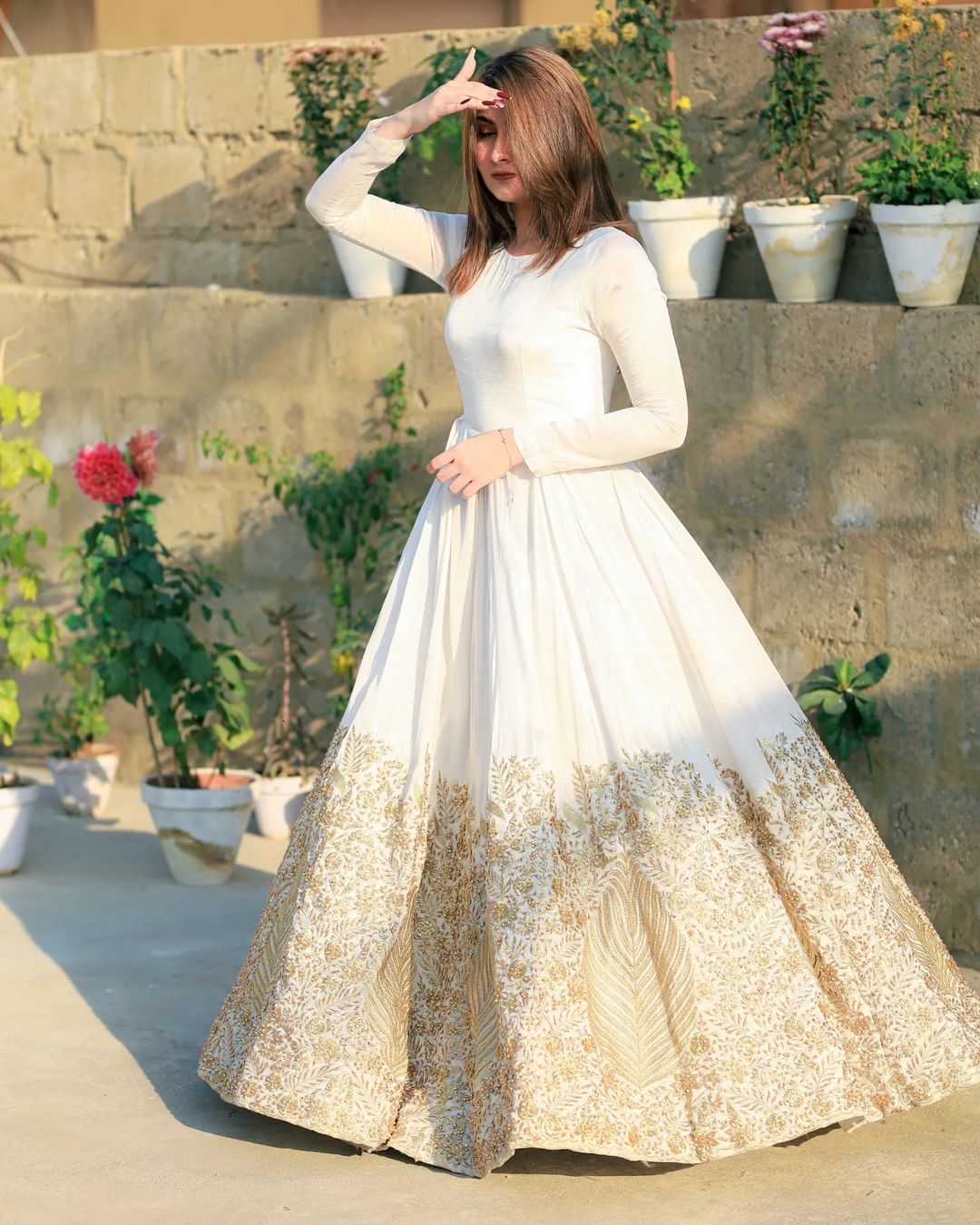 Border Embroidery Heavy Maxi