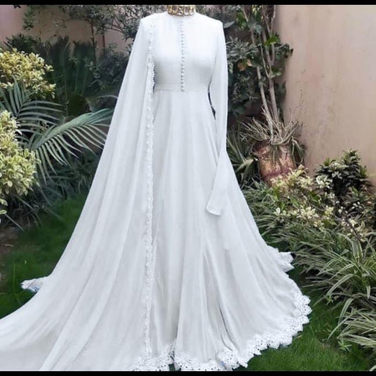 New Chiffon Heavy Flair Three peice