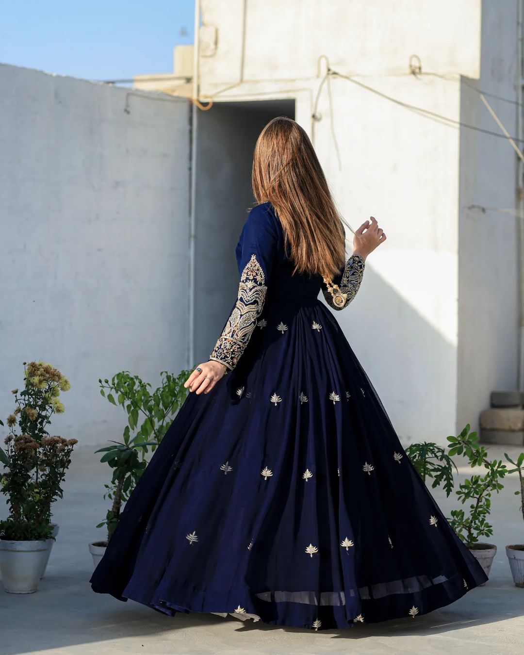 Heavy Embroidery Maxi