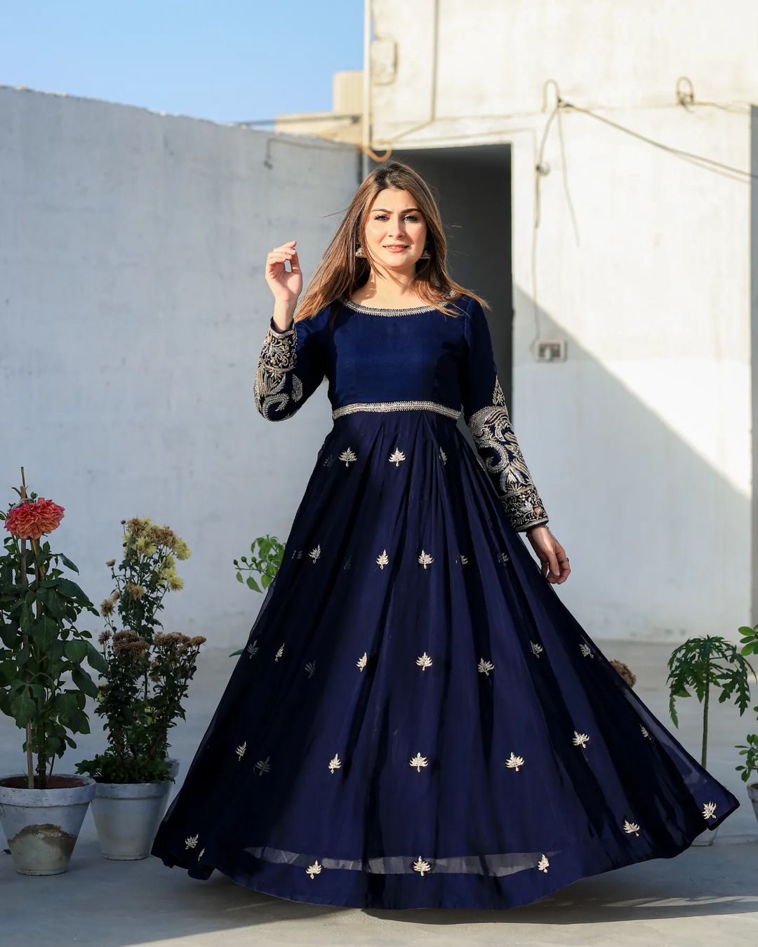 Heavy Embroidery Maxi