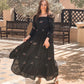 Flower Embroidery Frock